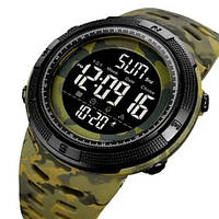 Часы наручные мужские SKMEI 2070CMGN ARMY GREEN CAMO. Цвет: YU-518 зеленый камуфляж