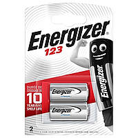 Батарейка литиевая фото Energizer 123 U-2 Lithium 2/12