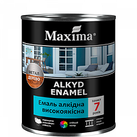 Эмаль алкидная высококачественная Maxima 0,7 кг, вишневая