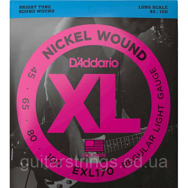 Струны D'Addario EXL170 Regular Light 45-100