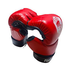 Рукавички для змішаних видів єдиноборств ММА LEV SPORT M1 стрейч L червоні