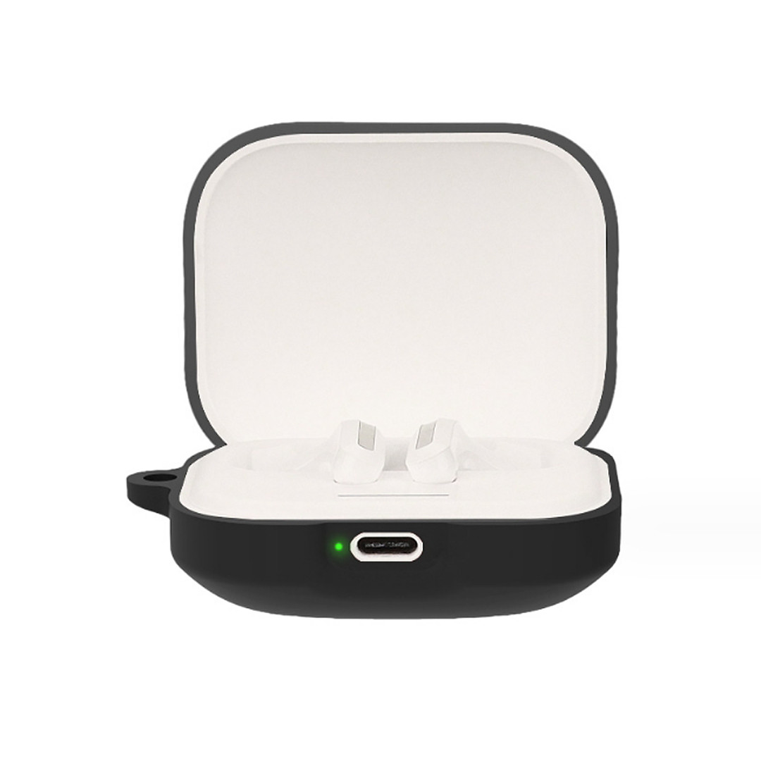 Силіконовий чохол для  Xiaomi Redmi Buds 5 | чохол + карабін | чорний