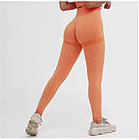 Легінси жіночі спортивні 6203 L оранжеві 6203 vh, фото 2