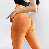 Легінси жіночі спортивні 6203 L оранжеві 6203 vh, фото 4