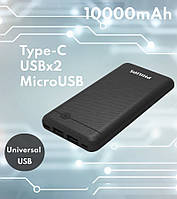 Powerbank Philips 10000 mAh Black мобильная зарядка, повербанк для Apple DLP1710CB