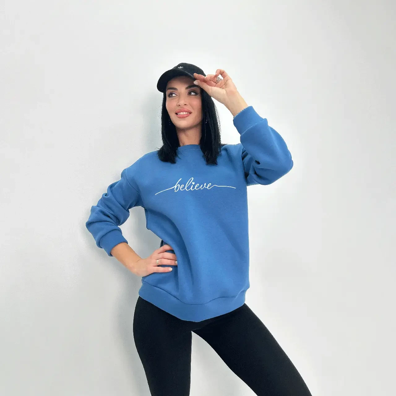 Жіноча спортивна тепла кофта на флісі, зимовий світшот у кольорах