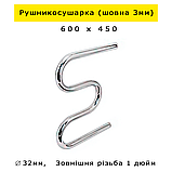 Водяна Рушникосушарка Змійовик 3 коліна Шовна нержавійки товщина стінки 3 мм Змійка Триколінка нержавіючої сталі 600х450 гарантія, фото 3