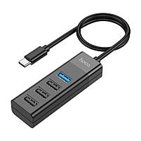 Type-C Hub Hoco HB25 Easy Mix USB3.0 + 3xUSB2.0, фото 4