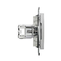 Розетка комп'ютерна Schneider Electric Asfora алюміній RJ-45 UTP 5E EPH4300161, фото 3