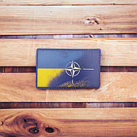 Патч - шеврон флаг НАТО - Украина