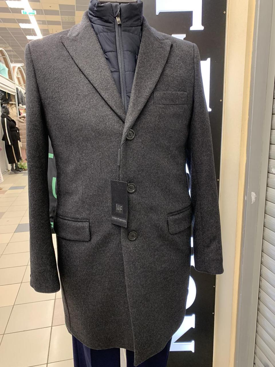 Пальто чоловіче West-Fashion модель UM-22 сіре