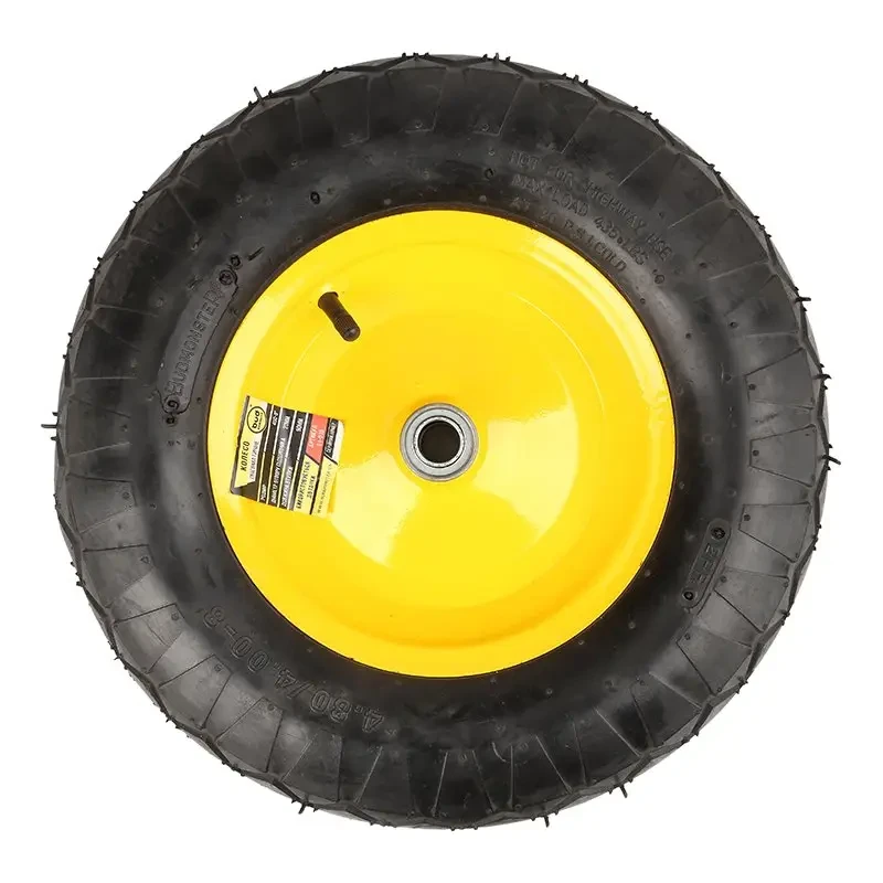 Колесо BudMonster пневмо 4х8", про/d=20 мм, d= 38см, втулка 90 мм (01-049), фото 1