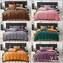 Тепла постільна білизна з велюру Monica 2, Smil Life — Євро, фото 4