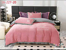 Тепла постільна білизна з велюру Monica 2, Smil Life — Євро, фото 2