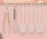 Набір кухонного приладдя 7365 5 предметів рожевий 7365 vh, фото 5