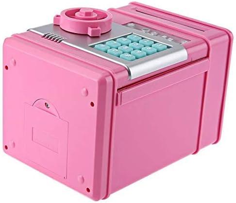 Копилка розовая с кодовым замком с электрическим запорным механизмом, сейф игрушка подарок ребенку от 6 лет - фото 8 - id-p2034939675