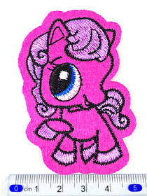 Нашивка поні Пінкі Пай 75x50 мм