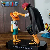 Фигурка аниме Шанкс и Манки де Луффи 18 см из аниме Ван пис, статуэтка из аниме One Piece из ПВХ