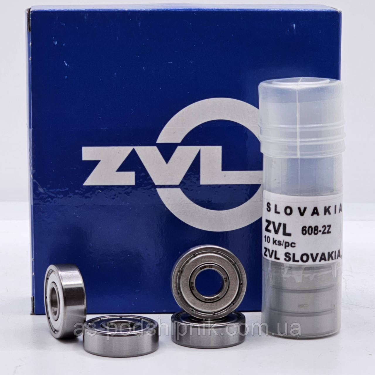 Підшипник 608-ZZ / 80018 (8x22x7) ZVL (Словаччина), фото 1