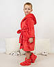 Халат дитячій махровий Червоний, фото 6