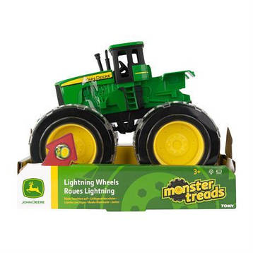 Машинка Трактор John Deere Kids Monster Treads з великими світними колесами (46434), фото 3