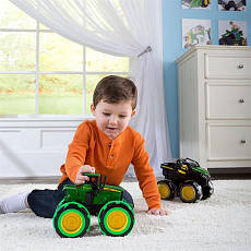 Машинка Трактор John Deere Kids Monster Treads з великими світними колесами (46434), фото 5