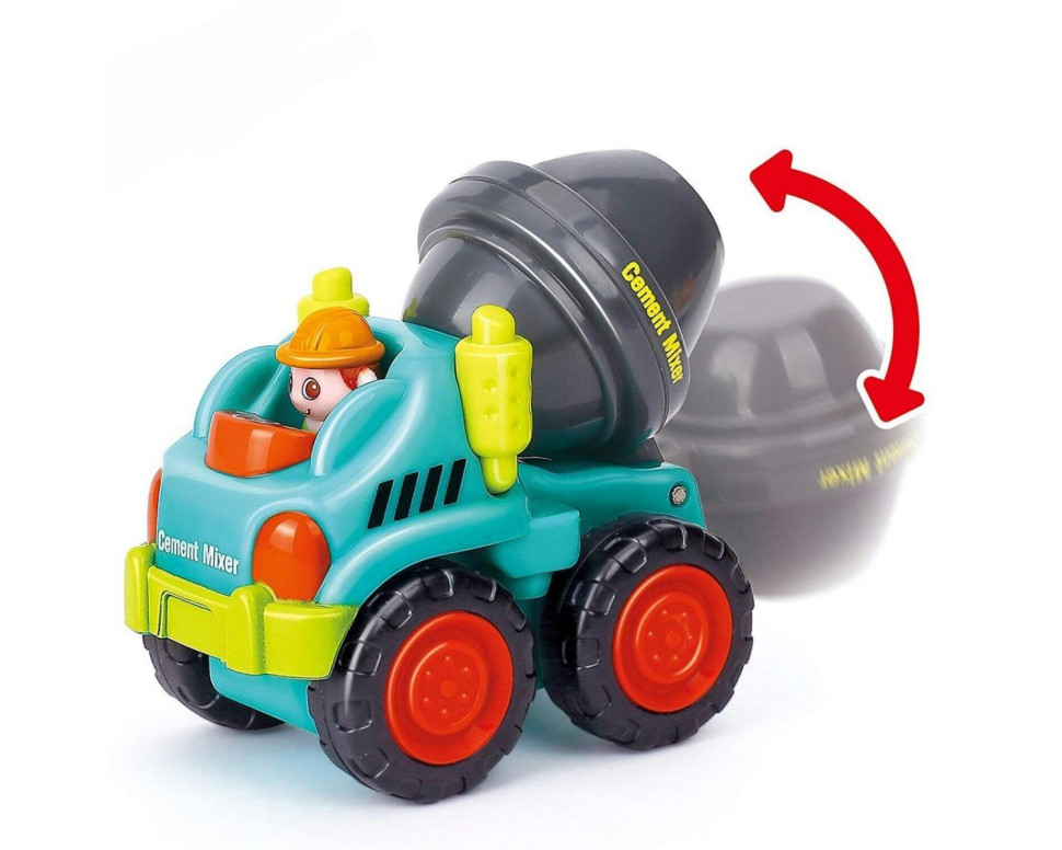 Дитяча іграшкова Бетонозмішувач рухомі деталі 7 см Hola Різнобарвний (2000002419679)