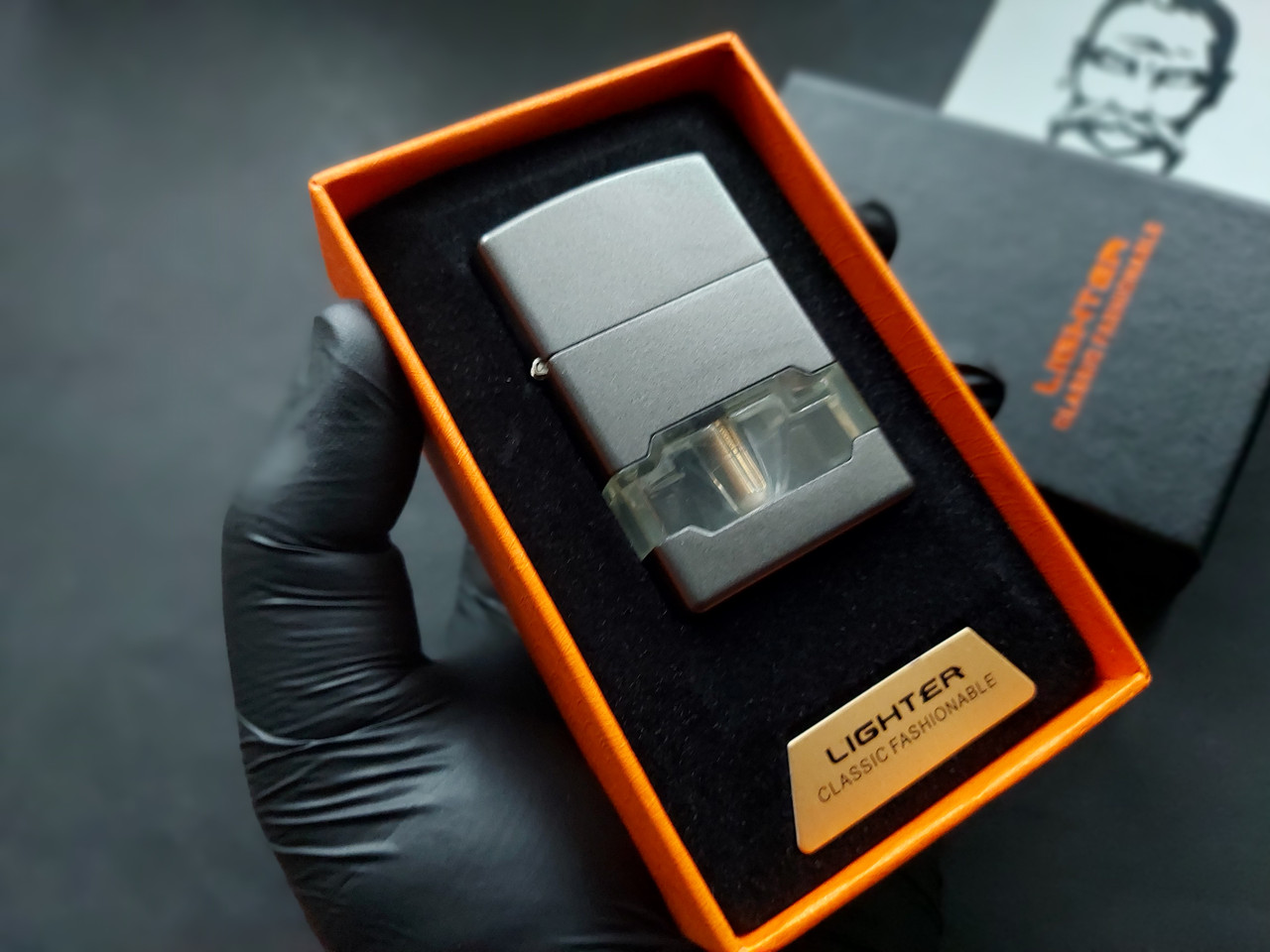 Подарочная зажигалка с подсветкой Lighter зажигалка с турбонаддувом в ...