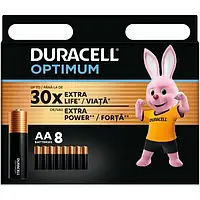 Батарейка DURACELL LR06/AA KPD 08*10 Optimum уп. 1x8 шт. CH