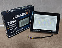 Прожектор світлодіодний LED 70 Вт 6500 K IP65 3920 Lm Нептун LMP72-70 Lemanso вуличний світильник лід освітлення