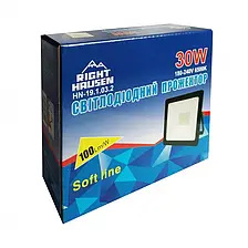 Прожектор RIGHT HAUSEN SOFT LINE LED 30W 6500K IP65 Чорний HN-191132, фото 3