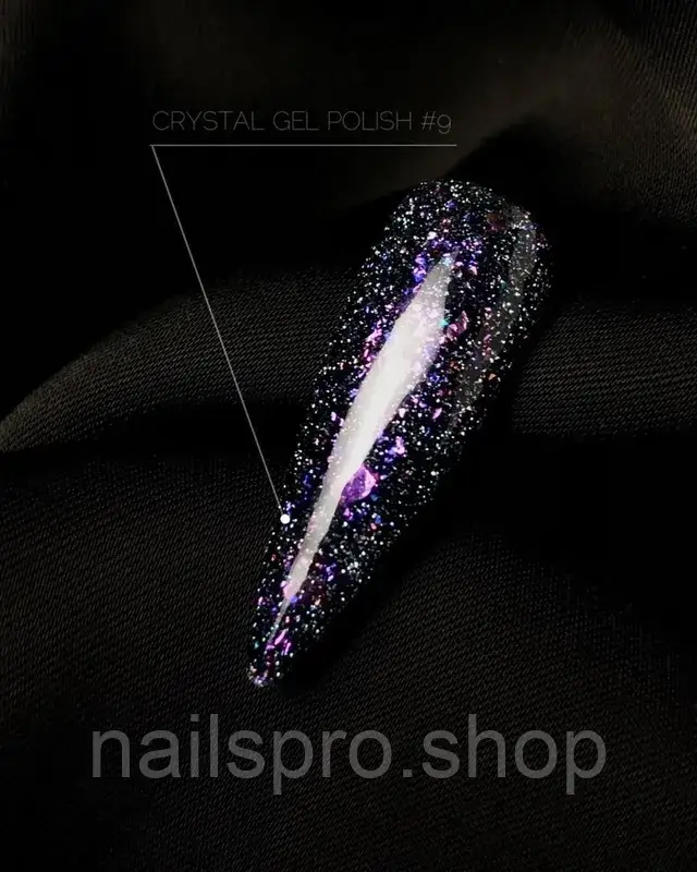 Світловідбивний гель-лак Crooz Crystal №09, 8 мл