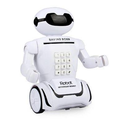 Детская игрушка робот, игрушечный мини сейф, копилка с кодовым замком для накопления бумажных денег и монет - фото 4 - id-p2034971564