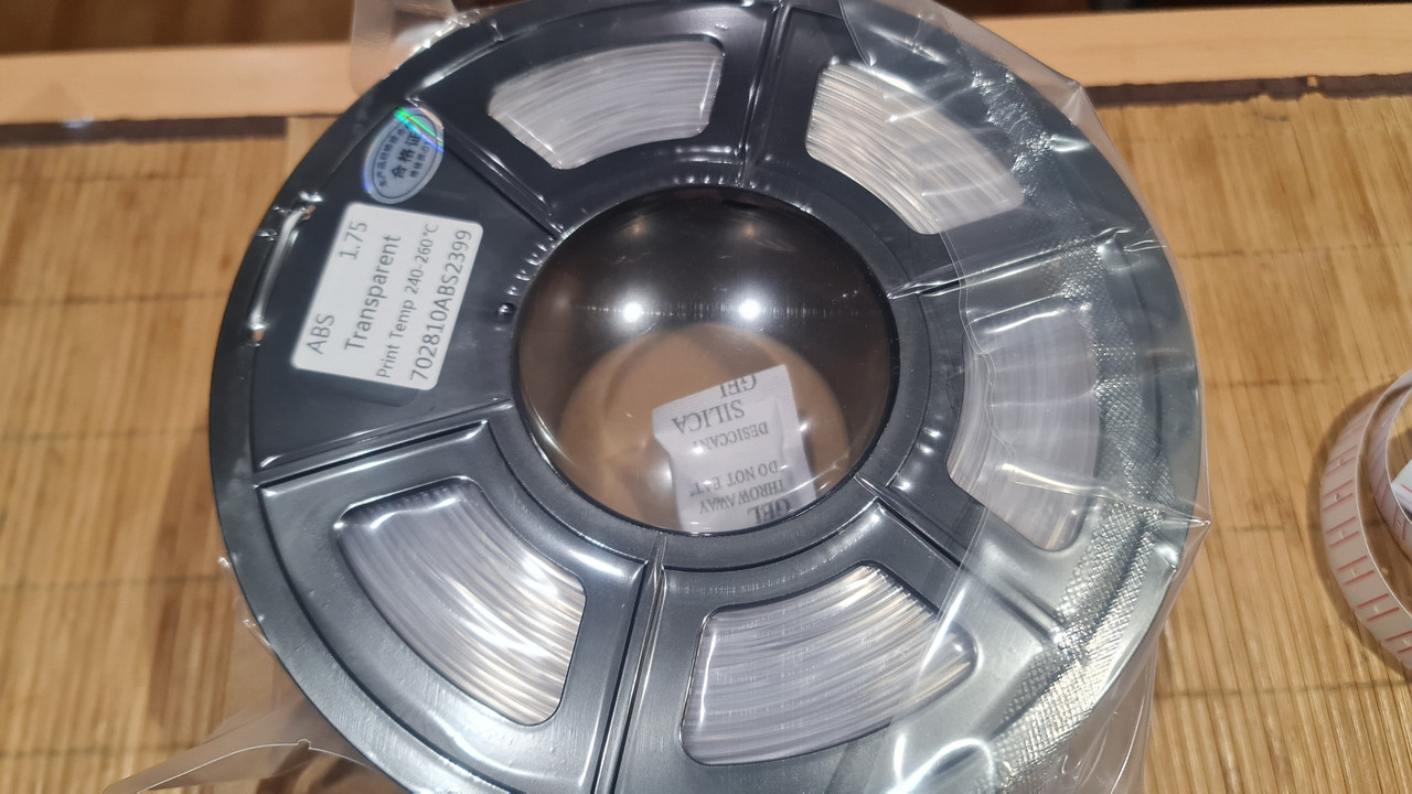 ABS пластик для 3D принтера безбарвний 1.75 мм (400 м/ 1 кг), фото 1