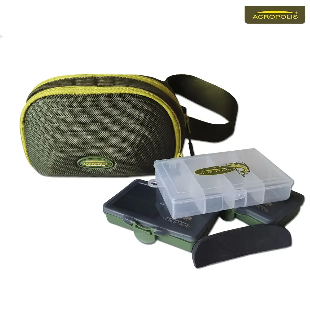 Сумка спінінгіста на пояс для стрит-фішингу з коробками СДС-5у, фото 1