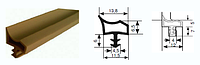 Уплотнитель Deventer M3967 для межкомнатных дверей черный