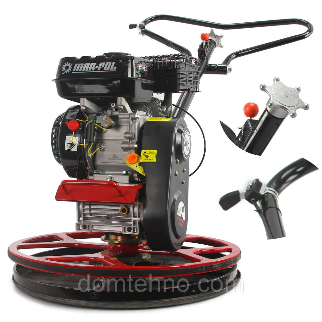 Бензинова шліфувальна машина для затирання та вирівнювання бетонних поверхонь Mar-Pol BPM-60A M79504