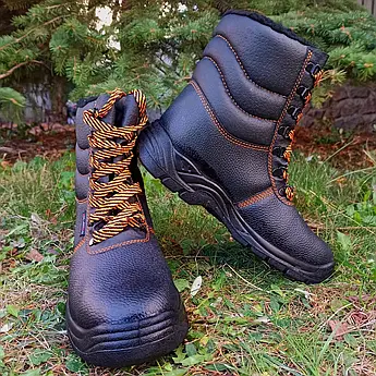 Берці робічі утеплені з металевим носком, зимове спецвзуття  (зима) BWPuOC р44