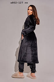 Піжама жіноча халат + штани норма і батал н802-127.1 гл