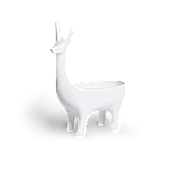 Статуетка декоративна MVM MY HOME Олень Білий (DH-ST-10 WHITE)