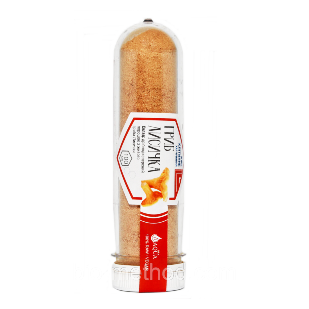 Гриб лисічка/ 100мл порошок / лікування паразитів, захворювань печінки