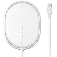 Беспроводное зарядное устройство Baseus WXQJ-02 White (Light Magnetic Wireless Charger for IP12 Series)