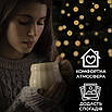 Гірлянда LED нитка 16 м 180 лампочок чорний дріт 8 режимів декор святкового освітлення енергоощадна, фото 6