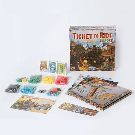 УЦІНКА! Ticket to Ride Europe Настільна гра Квиток на потяг Європа + правила українською, фото 1