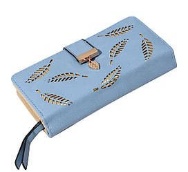 Жіночий клатч гаманець Primolux Lady Wallet портмоне - Blue Leaf