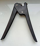 Ручний металевий універсальний Пломбіратор для свинцевих і пластикових пломб 10 мм воронений чорний чисті, фото 4