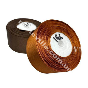 Стрічка атласна ширина 4 см Бобіна 23 м (25 ярдів) Теракотовий №161