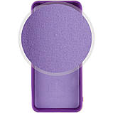Чохол Silicone Cover Lakshmi Full Camera (A) для Google Pixel 6a | Мікрофібра Фіолетовий / Purple, фото 2