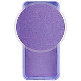 Чохол Silicone Cover Lakshmi Full Camera (A) для Google Pixel 6a | Мікрофібра Бузковий / Dasheen, фото 2