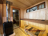 Модульна баня 5,0х2,9м з усіма зручностями під ключ від Thermowood Production. Відео